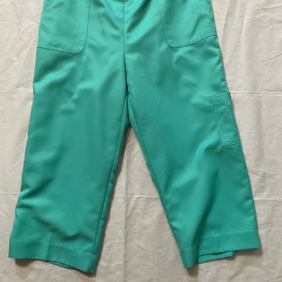 Alfred Dunner Capris Pedal Pusher Pants Aqua Size 12 100% Polyester Washable - Picture 10 of 10